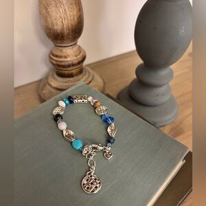 Brighton Blue Green Vintage Beaded Ladies Bracelet